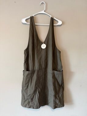 Oddi Olive Utility Mini Dress